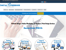 Tablet Screenshot of digitalxpressions.com